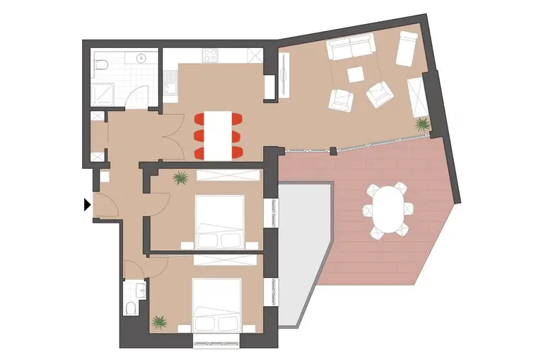Grundriss GAISBERG Deluxe · 1. OG rechts