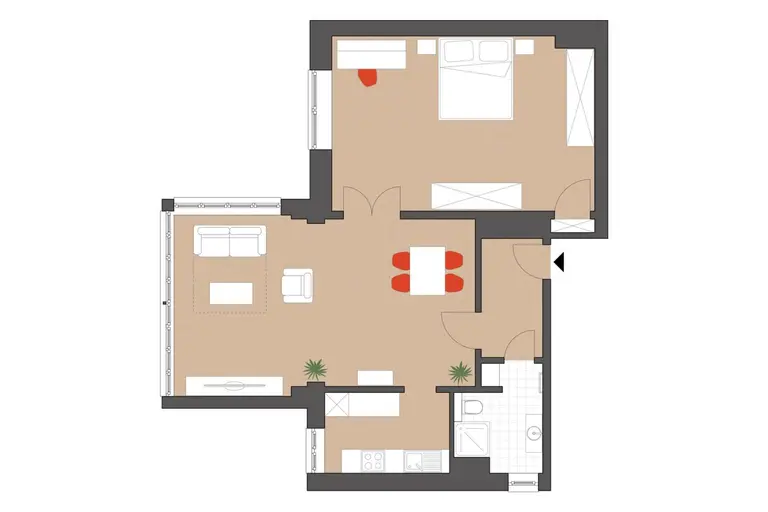 Grundriss GAISBERG Standard · 2. OG links